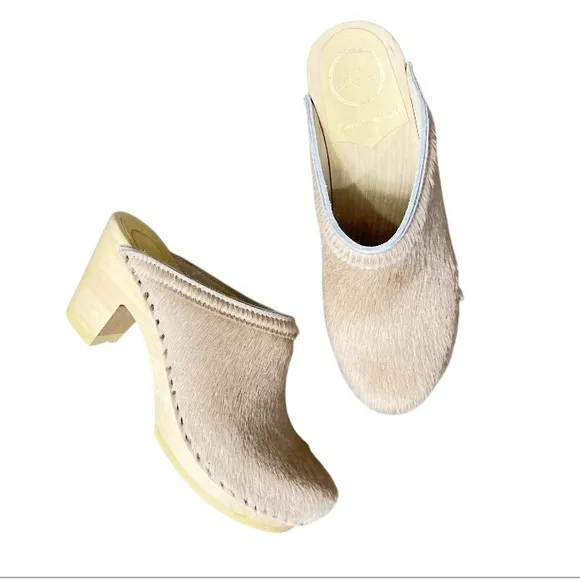 No 6 Old School Pony Hair Clogs