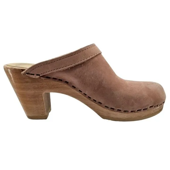 No. 6 Womens 35 Old School High Heel Clogs