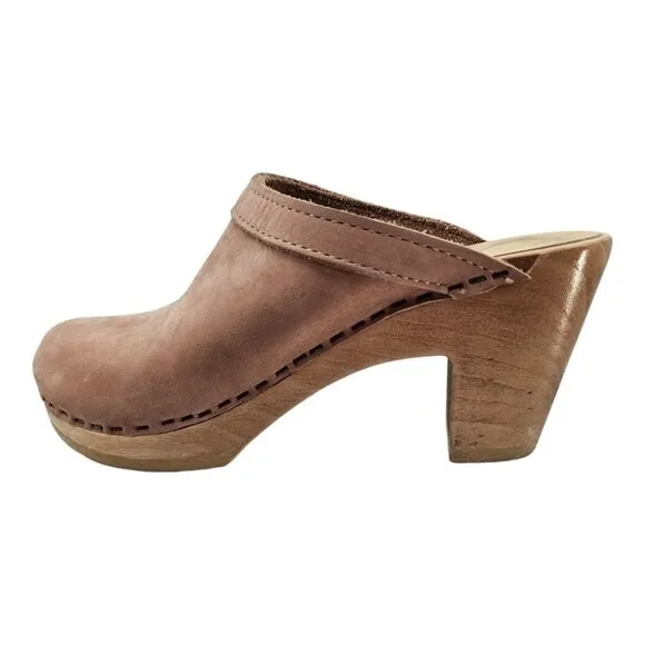 No. 6 Womens 35 Old School High Heel Clogs
