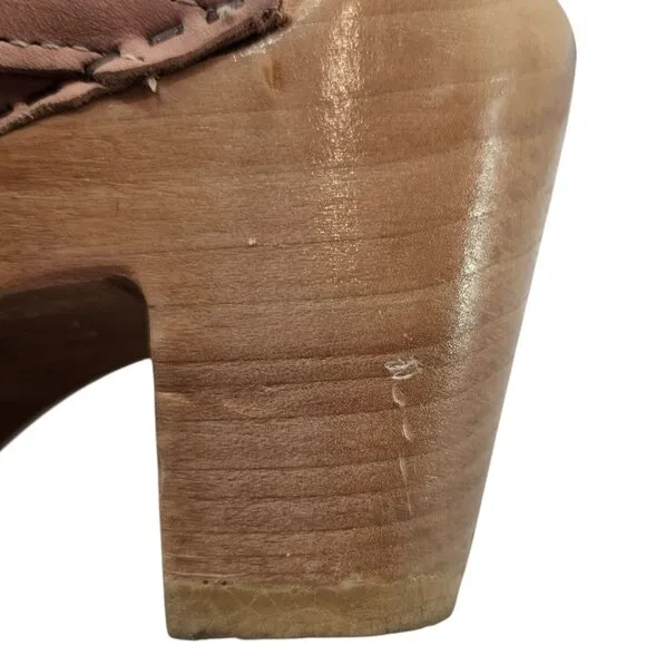 No. 6 Womens 35 Old School High Heel Clogs