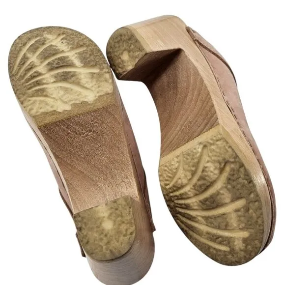No. 6 Womens 35 Old School High Heel Clogs