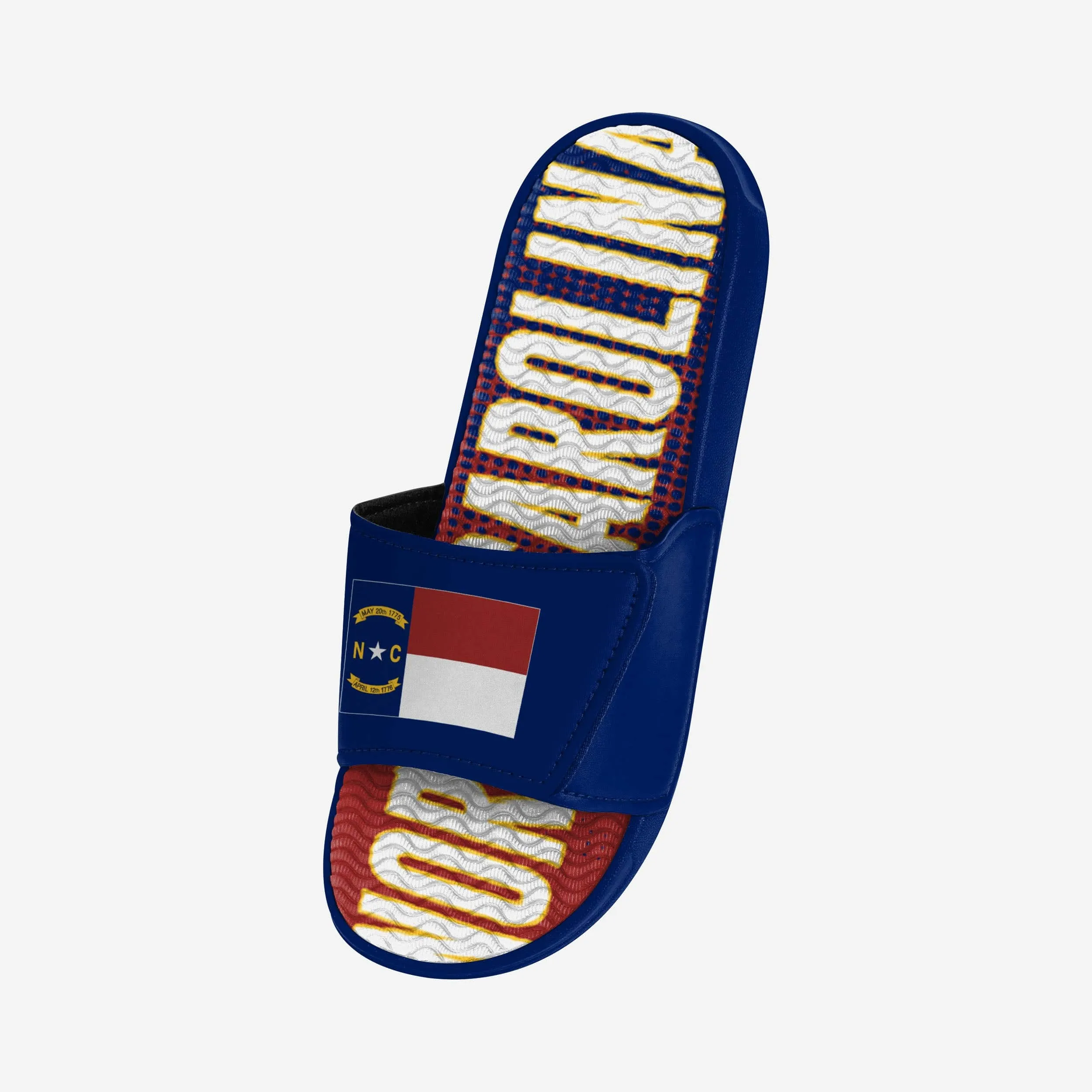 North Carolina Flag Gradient Wordmark Gel Slide