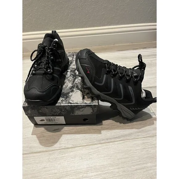 NORTIV 8 Men's 9.5 Waterproof Hiking Boots Black Outdoor Lightweight Shoes