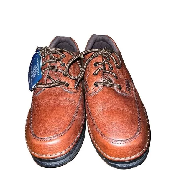 Nunn Bush brown leather men’s lace oxfords size 11.5 W NWT