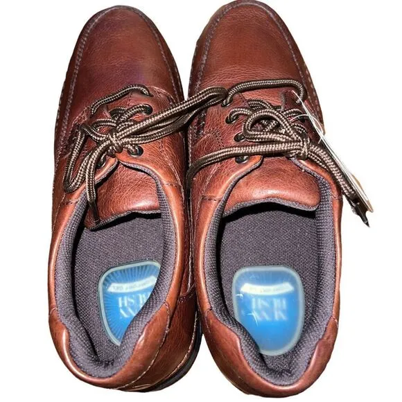 Nunn Bush brown leather men’s lace oxfords size 11.5 W NWT