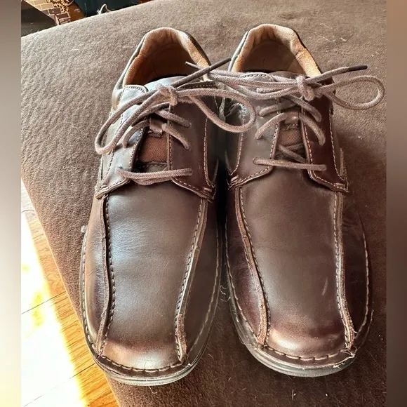 Nunn Bush Lites Mens Brown Princeton Oxford Lightweight Dress Shoes