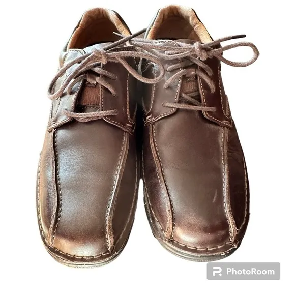 Nunn Bush Lites Mens Brown Princeton Oxford Lightweight Dress Shoes