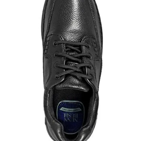 Nunn Bush Mens Black Premium leather Cameron Oxfords Luxury Comfort Sz.10.5