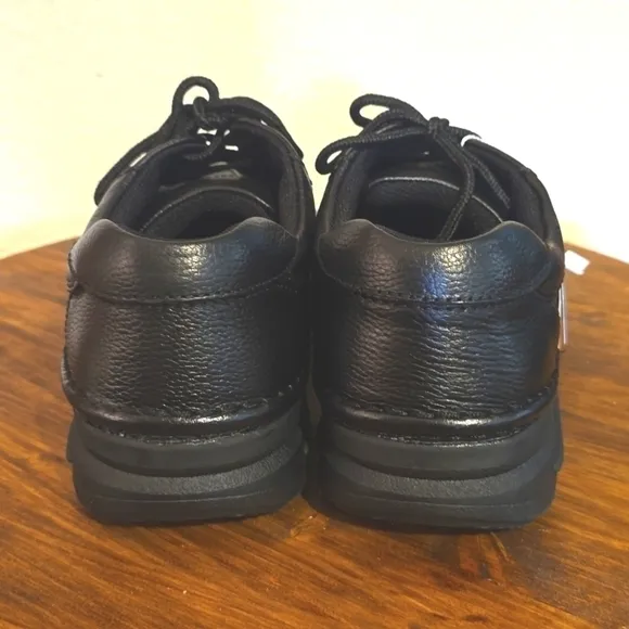 Nunn Bush Mens Black Premium leather Cameron Oxfords Luxury Comfort Sz.10.5