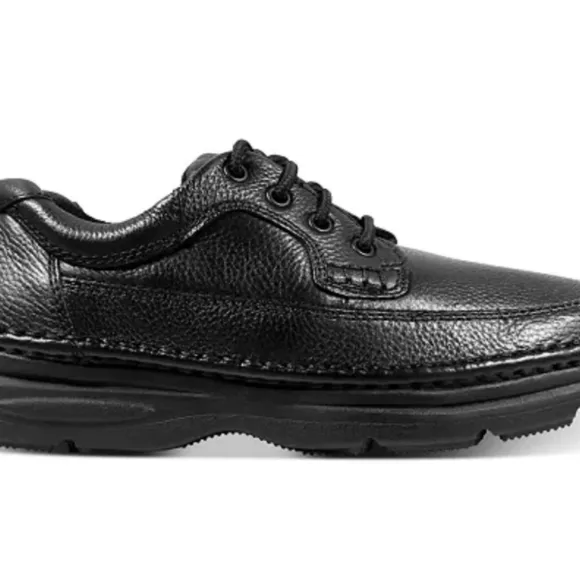 Nunn Bush Mens Black Premium leather Cameron Oxfords Luxury Comfort Sz.10.5