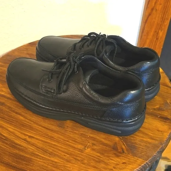Nunn Bush Mens Black Premium leather Cameron Oxfords Luxury Comfort Sz.10.5