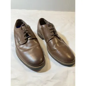 Nunn Bush Men's Leather Flex Brown Lace Up Oxfords Shoes Size 8
