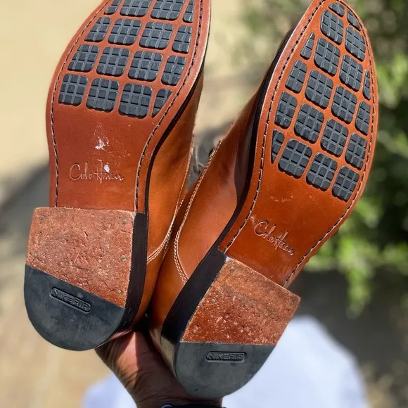 NW Cole Haan Nike Air Leather Oxfords, Sz 8.5M
