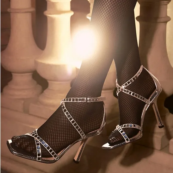 NWB Michael Kors Crystal Strap Heels