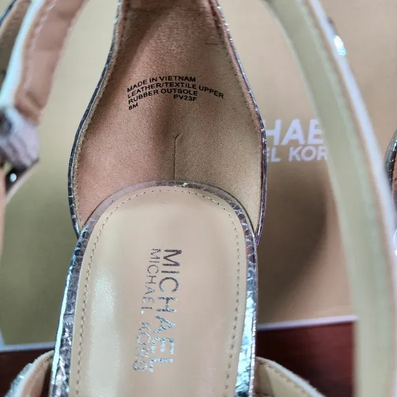 NWB Michael Kors Crystal Strap Heels