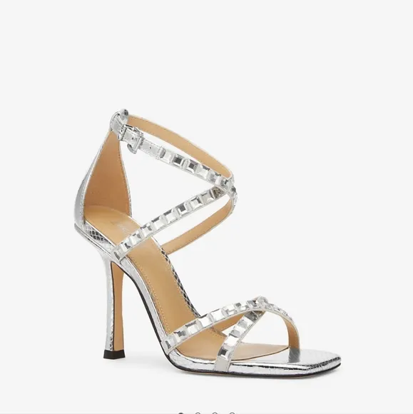 NWB Michael Kors Crystal Strap Heels