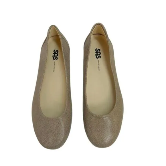NWB!  SAS Women's Scenic Ballet Flat Fog 9.5 W