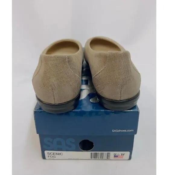 NWB!  SAS Women's Scenic Ballet Flat Fog 9.5 W