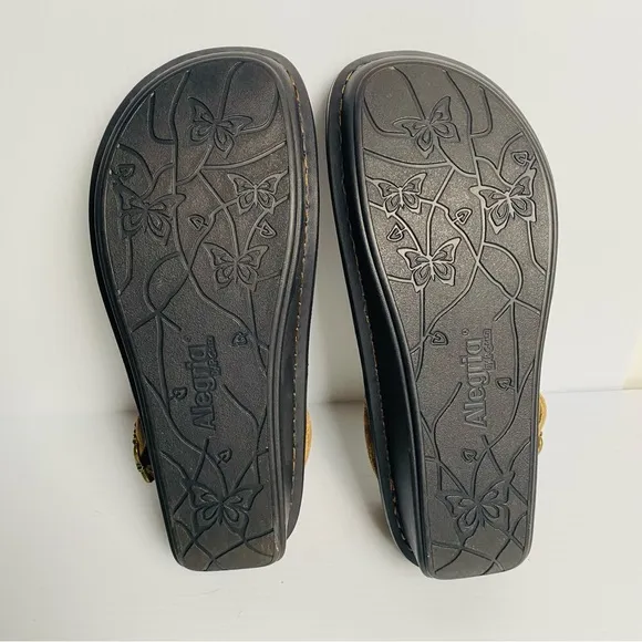 NWOB Alegria Leather Adjustable Backstrap Clogs Myrtle Peaceful Easy EU 39