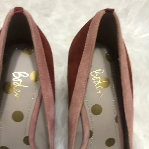 NWOB Boden Suede Leather Pump Heels Sz 38