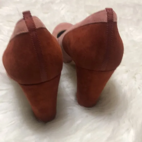 NWOB Boden Suede Leather Pump Heels Sz 38