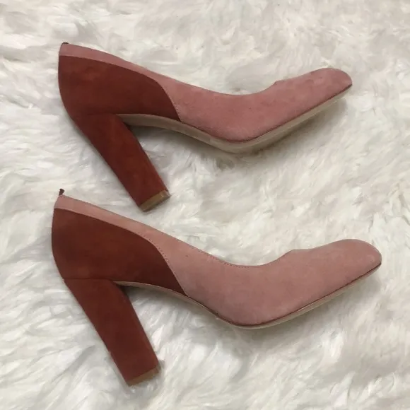 NWOB Boden Suede Leather Pump Heels Sz 38
