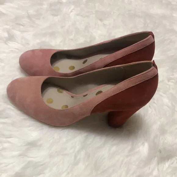 NWOB Boden Suede Leather Pump Heels Sz 38