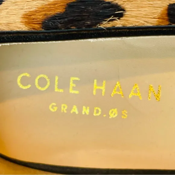 NWOB Cole Haan Lesli Animal Print Calf Hair Block Heels Size 7