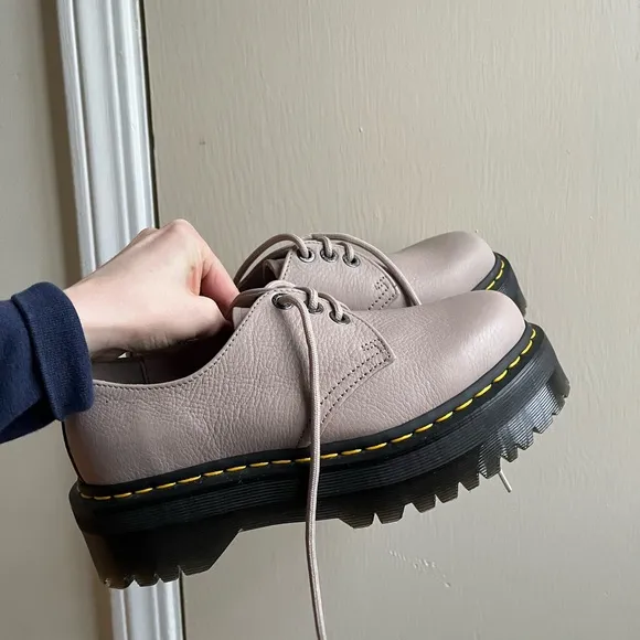NWOB Doc Martens leather 1461 Quad II platform chunky derby oxfords