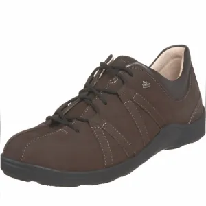 NWOB Finn Comfort Suede Leather Oxford Lace Up Shoe Brown Unisex 5.5M/7.5W
