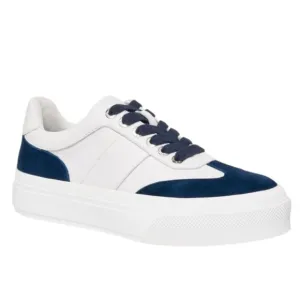 NWOB J Slides Gabbie Sneaker in White and Navy