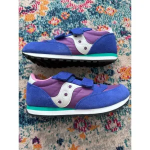 NWOB Saucony Jazz Kids Purple and Blue Sneakers Size 5M SK167639