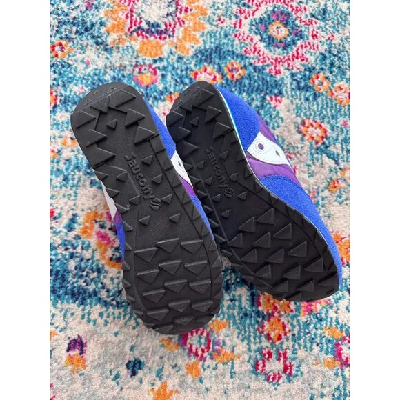 NWOB Saucony Jazz Kids Purple and Blue Sneakers Size 5M SK167639