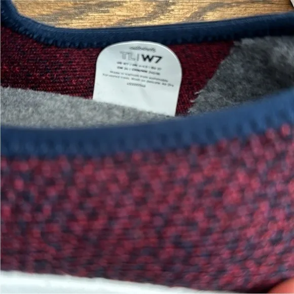 NWOT Allbirds Tree Loungers Slip On Womens Shoes Maroon Navy Women’s 7