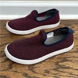 NWOT Allbirds Tree Loungers Slip On Womens Shoes Maroon Navy Women’s 7