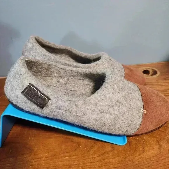 NWOT Bure Bure Felted Wool Beige‎ WOOCAPS for Men, Slippers, Sz. 11.5-12