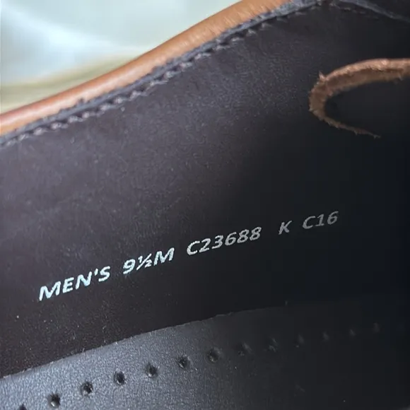 NWOT! Cole Haan Gramercy Whole Cut Oxfords in British Tan