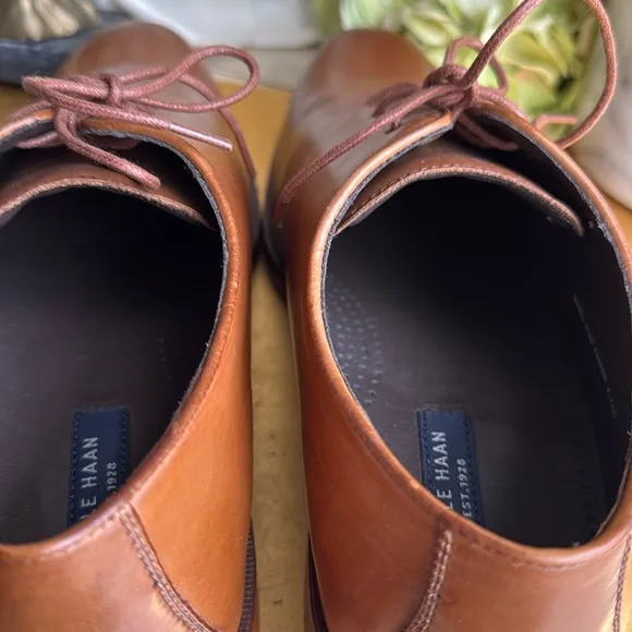 NWOT! Cole Haan Gramercy Whole Cut Oxfords in British Tan