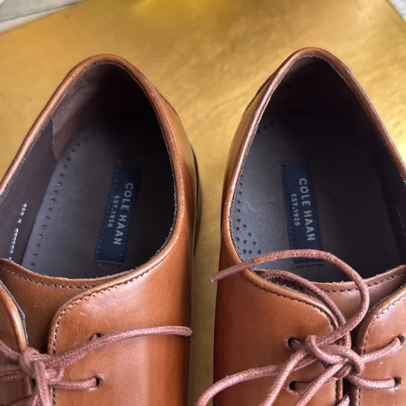 NWOT! Cole Haan Gramercy Whole Cut Oxfords in British Tan