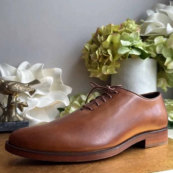 NWOT! Cole Haan Gramercy Whole Cut Oxfords in British Tan