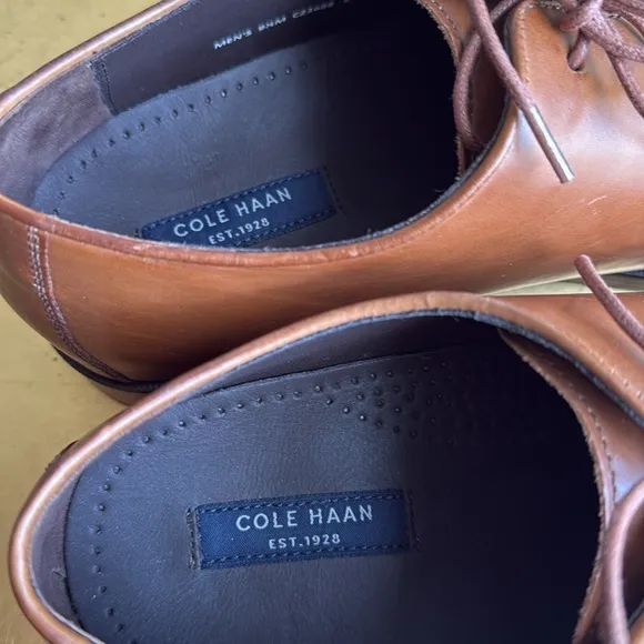 NWOT! Cole Haan Gramercy Whole Cut Oxfords in British Tan