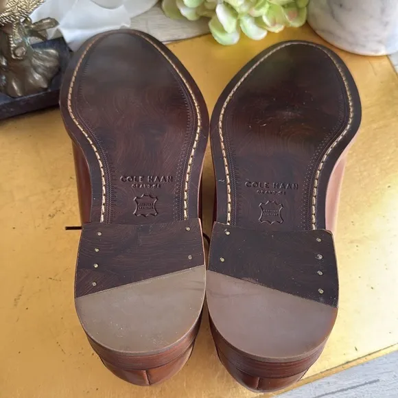 NWOT! Cole Haan Gramercy Whole Cut Oxfords in British Tan
