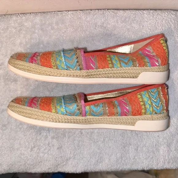 NWOT Donald J Pliner Pizasp Espadrille Slip-on Flats
