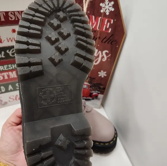 🥰NWOT Dr Martens 1461 Quad II Pisa Vintage Platform Lace Up, Taupe Leather, 7