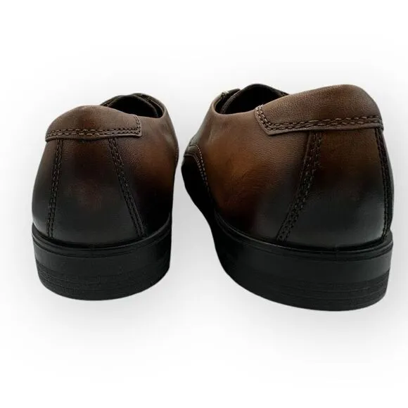 NWOT Ecco Melbourne lace up leather Mens oxfords in Amber Size 10