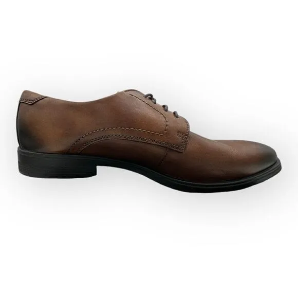 NWOT Ecco Melbourne lace up leather Mens oxfords in Amber Size 10