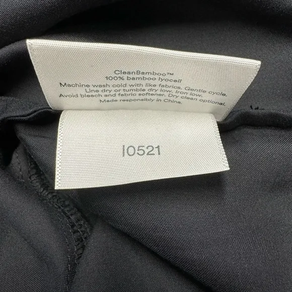 NWOT ETTITUDE Sateen Slip Dress Onyx L
