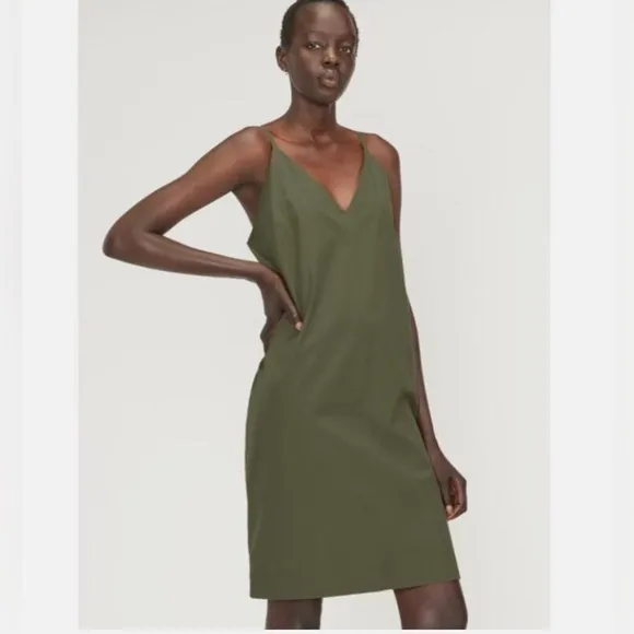 NWOT - Everlane - The Poplin Slip Dress - 0