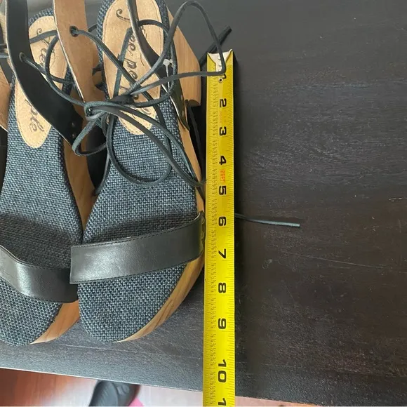 NWOT Free People Block Sandal Heels size 8