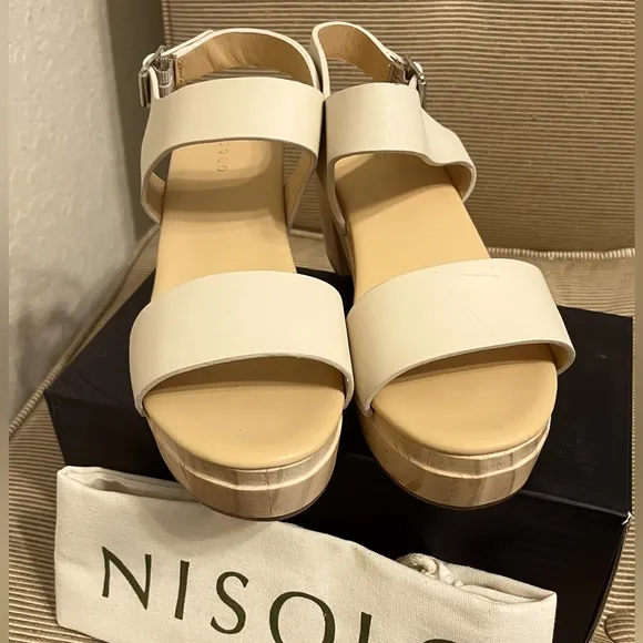 NWOT Nisolo Women’s All-Day Open Toe Platform Clog Sandal - Size 8.5